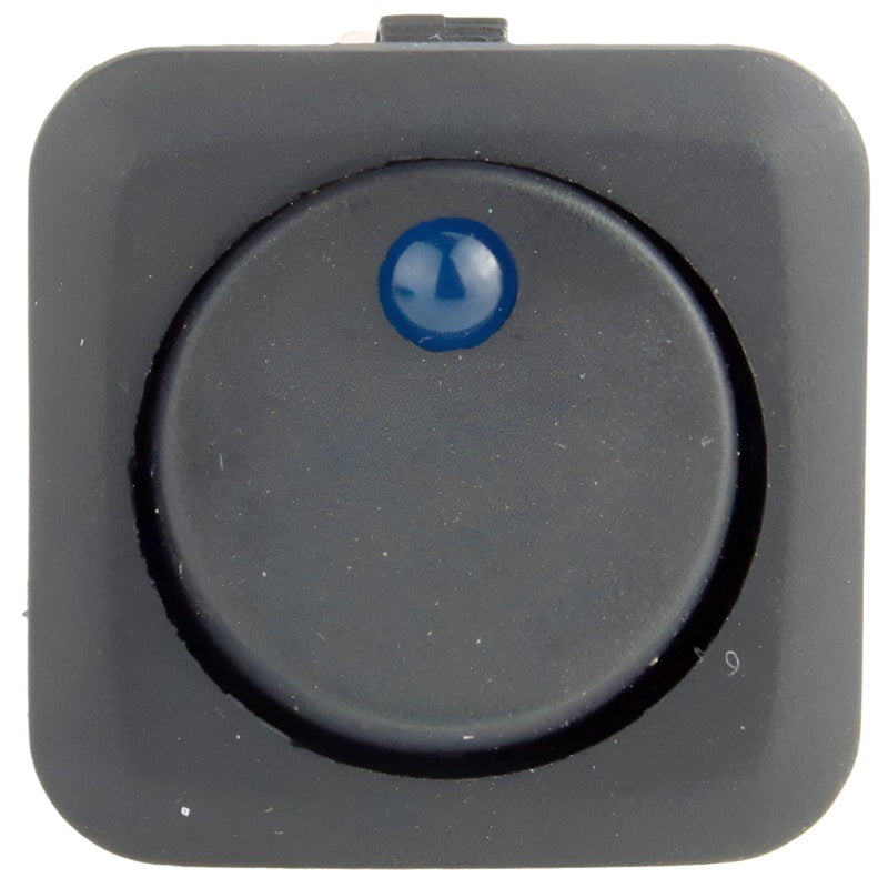 Square Rocker Switch Illuminated Blue