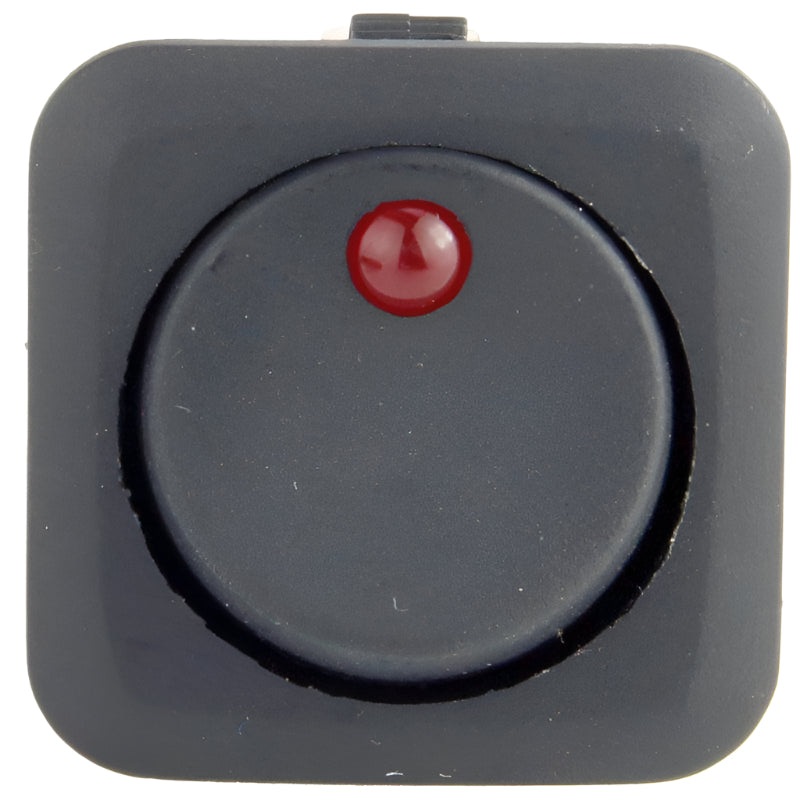 Square Rocker Switch Illuminated Red