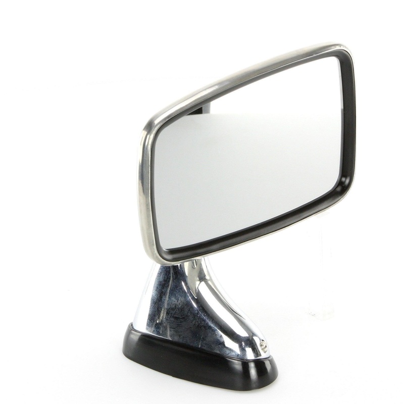 Stainless and Chrome Wing or Door Mirror 145mm Pair