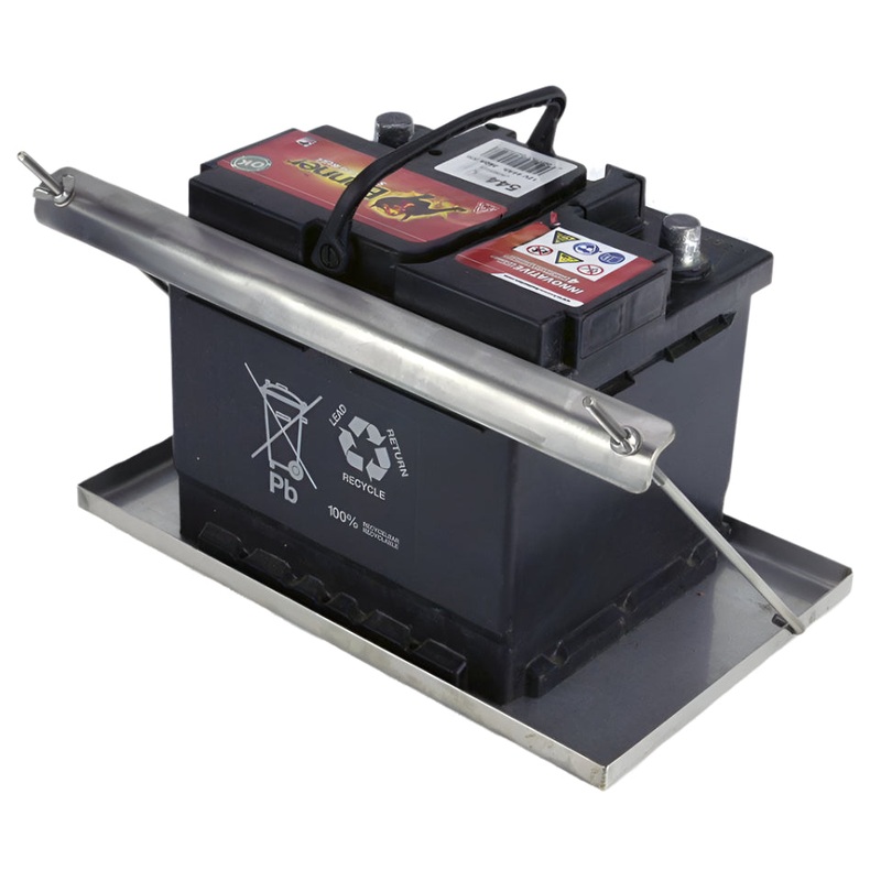 Stainless Steel Battery Tray 300mm