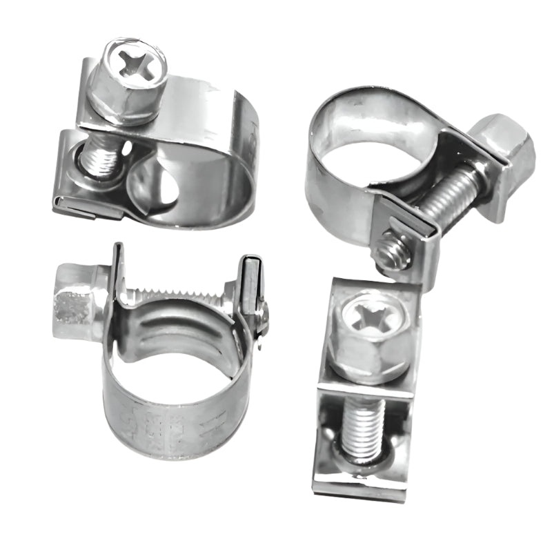 Stainless Steel Fuel Hose Clips 9mm - 11mm Pack of 4