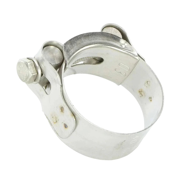 Stainless Steel Heavy Duty T - Bolt Exhaust and Hose Clamp 10 Sizes 36-39mm
