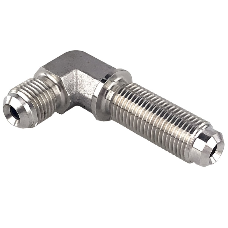 Stainless Steel M10 Bulkhead 90 Brake Union