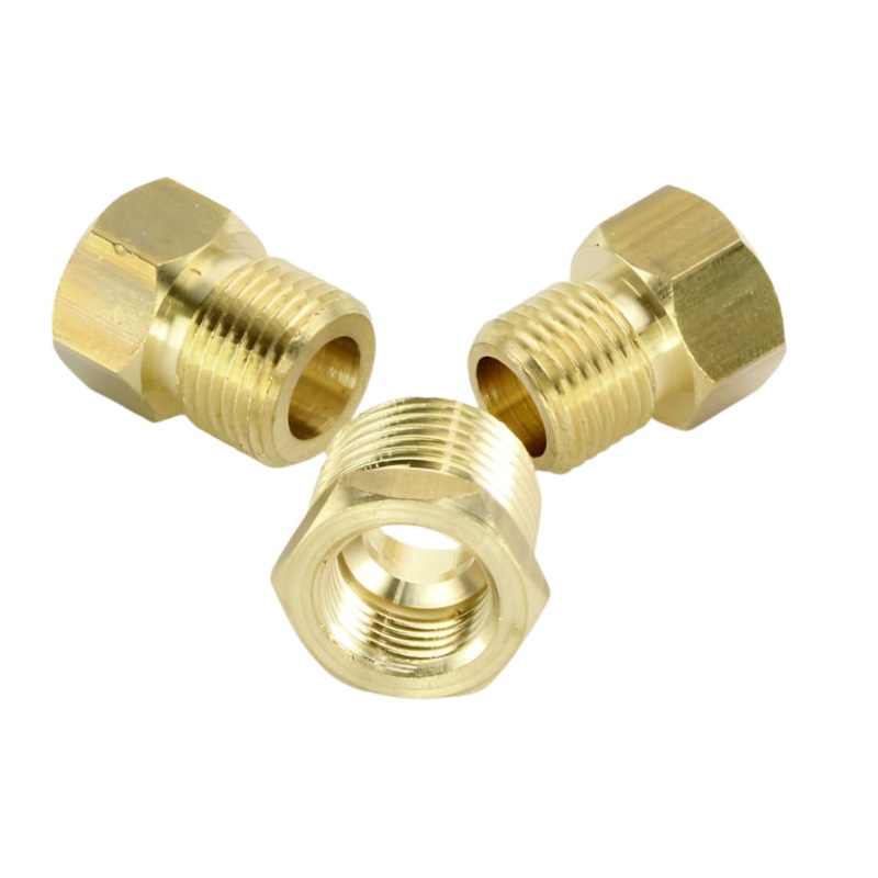 3-PIECE BRASS ADAPTOR SET 5/8" UNF FEMALE