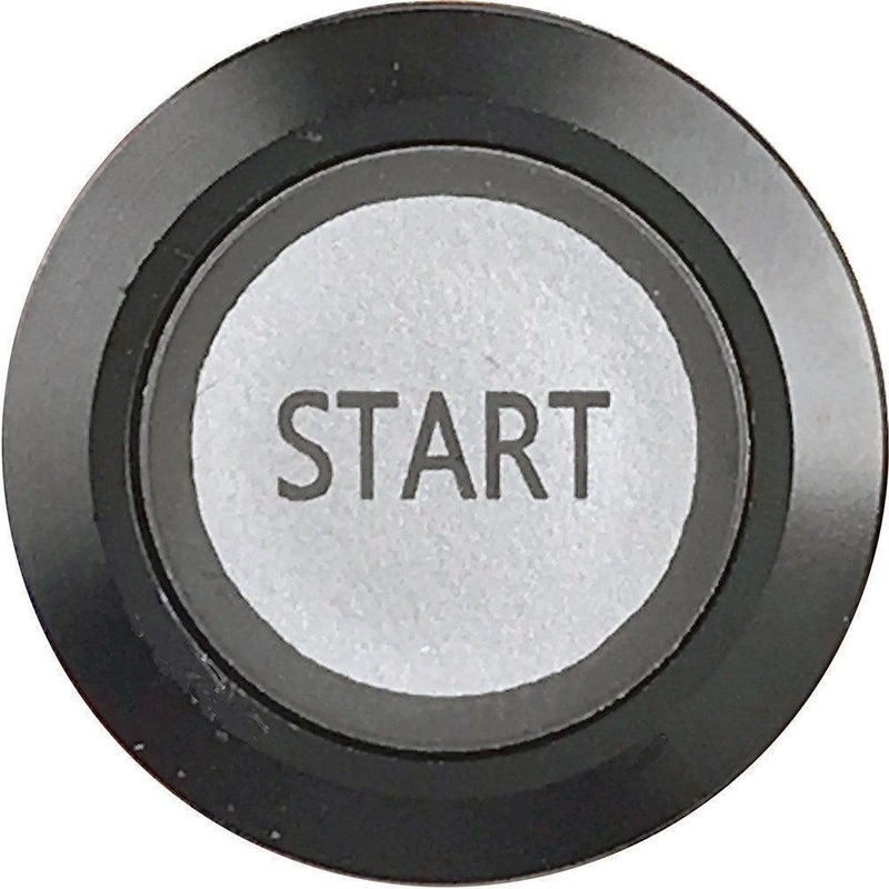 Start Switch Illuminated Black Bezel