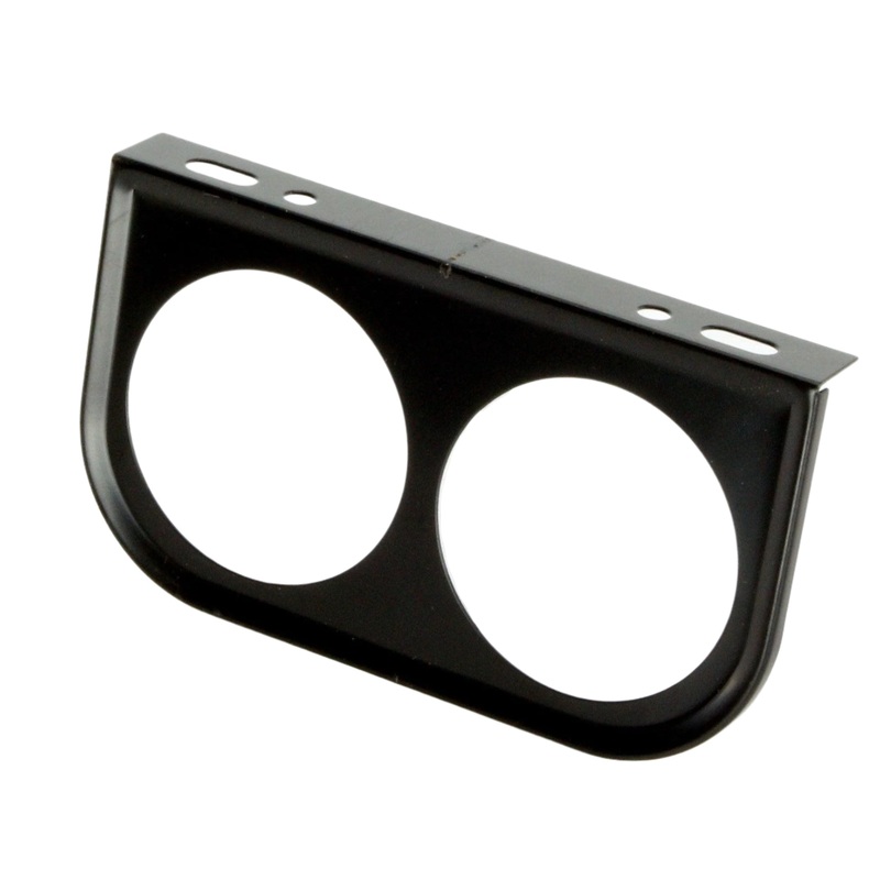 Steel Flat Gauge Panel Double Black