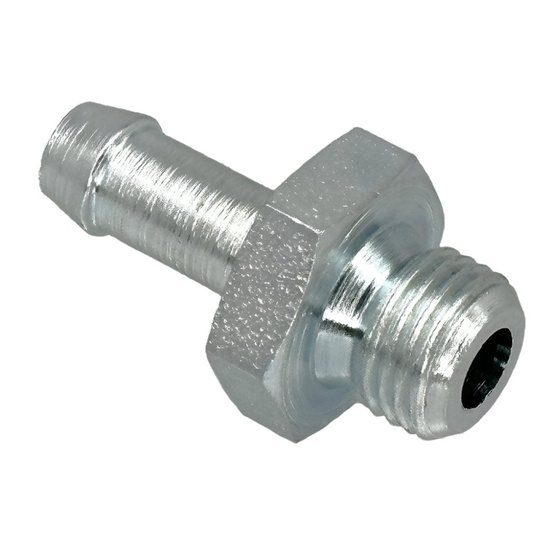 Steel Hosetail 1/2" UNF to 8mm I.D. hose
