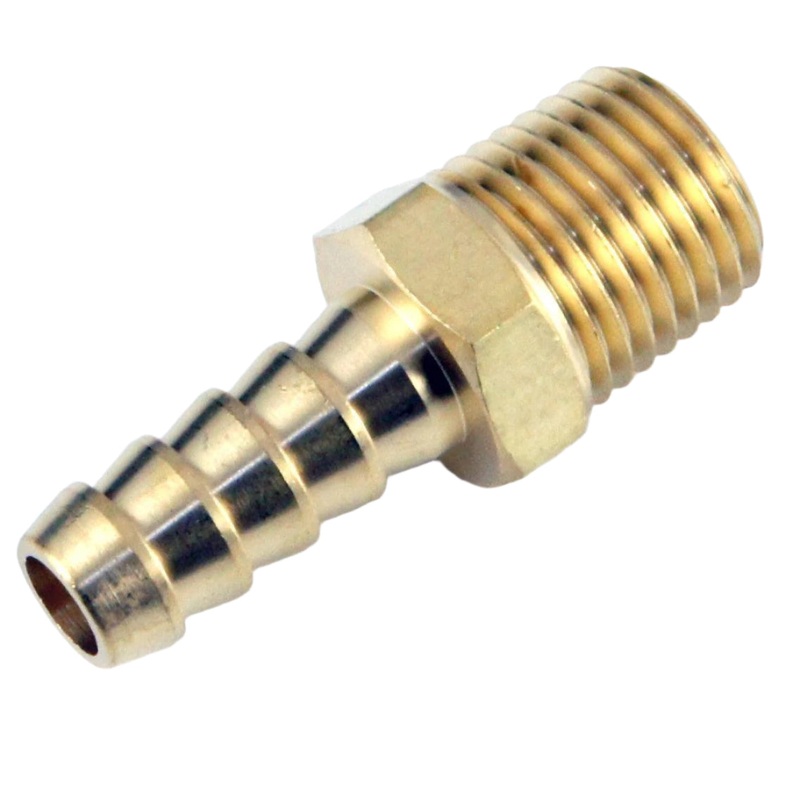 Straight Brass 8mm Hosetail 1/4 NPT