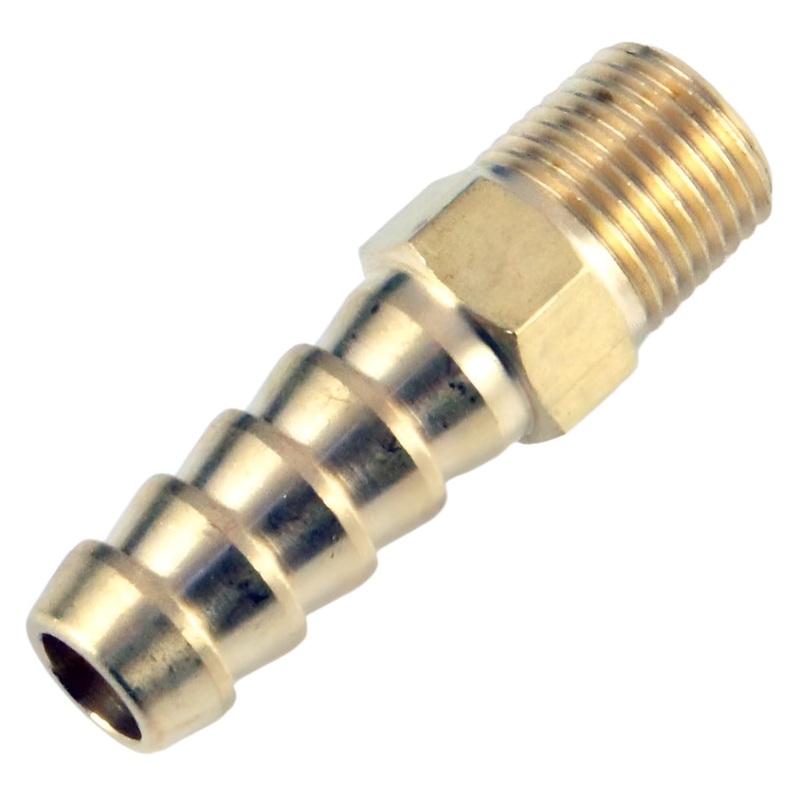 Straight Brass 8mm Hosetail 1/8 NPT
