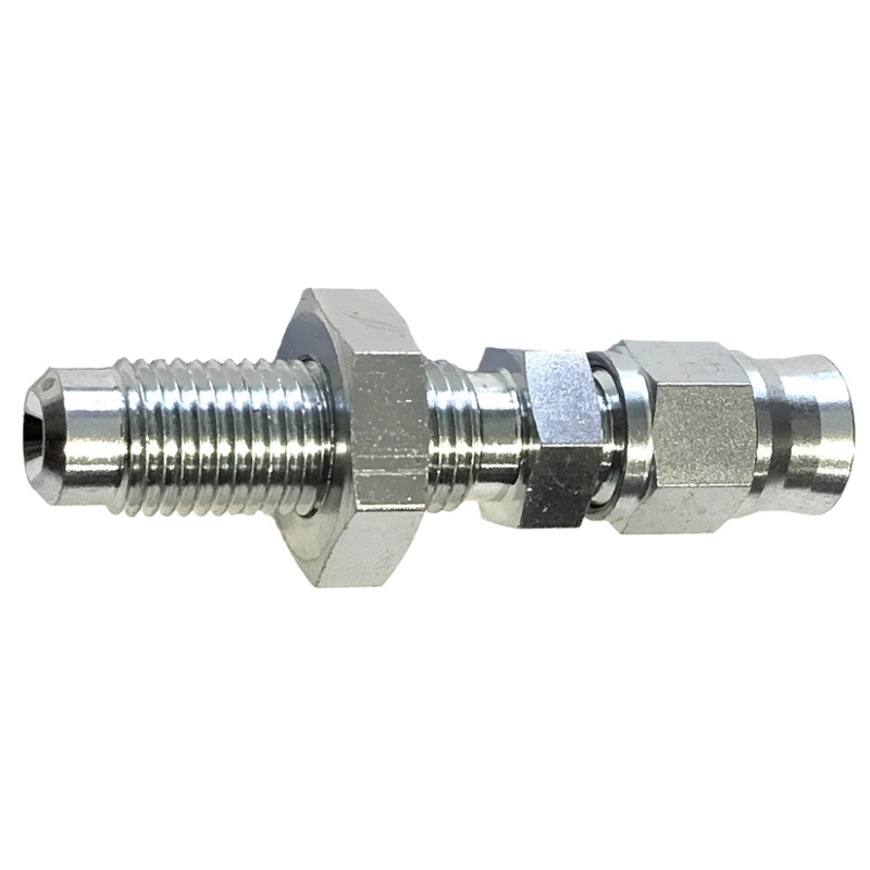 Straight Male Bulkhead Convex Seat 3/8" UNF