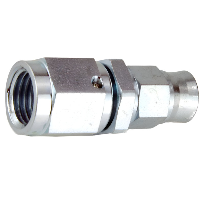 Straight Swivel Hose End 7/16" UNF Female Thread