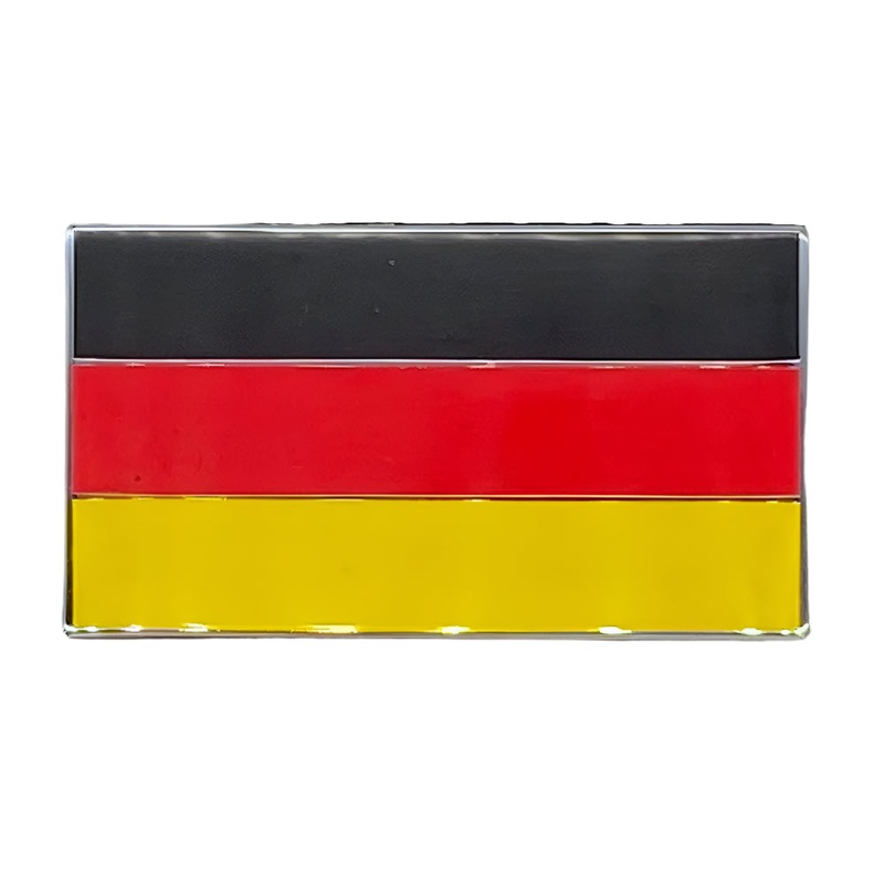 Three Colour German Flag Enamel Badge 51x29mm