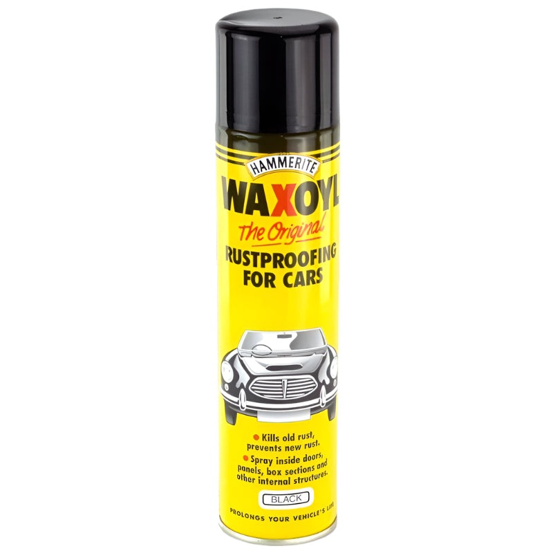 Hammerite Waxoyl Rustproofer Aerosol Black 400ml