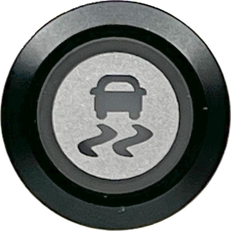 Traction Control Momentary Switch Illuminated Black Bezel