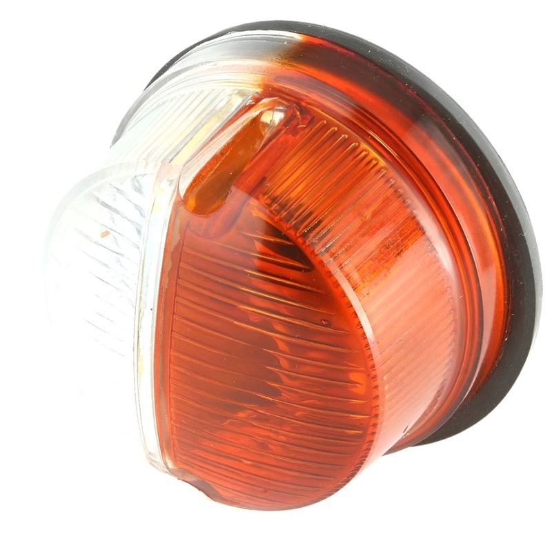 Twin Lamps Amber/Clear 80mm Pair