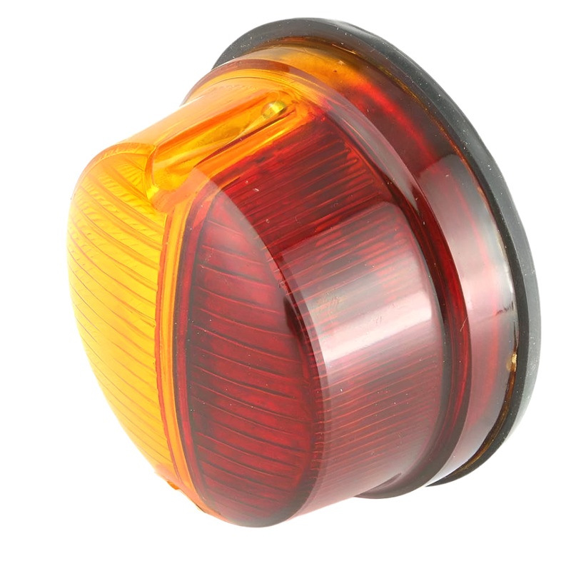 Twin Lamps (Tail/Indicator) Amber/Red 80mm Pair