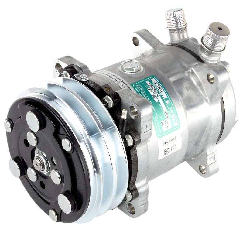 Universal Air Conditioning Compressor Double 'A' Drive belt and side unions