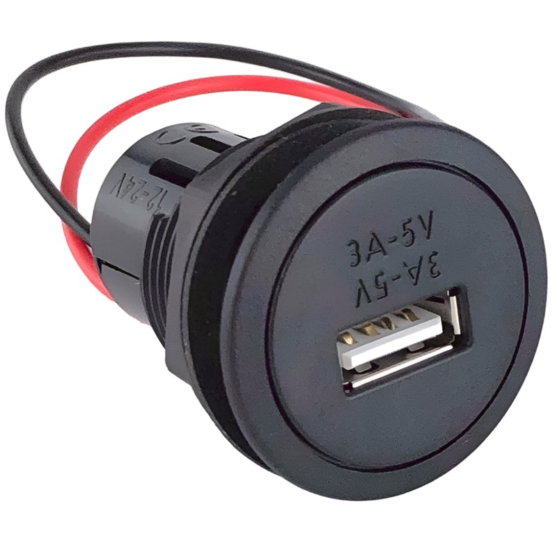 USB Charger Socket Black