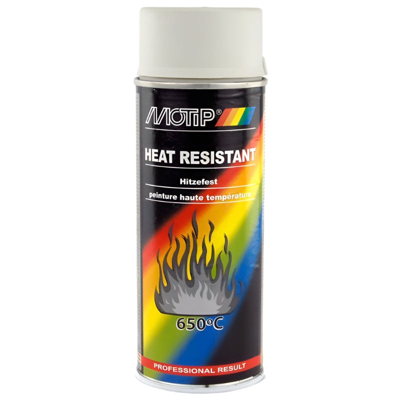 Value Heat Resistant Paint Aerosol (3 COLOURS) White