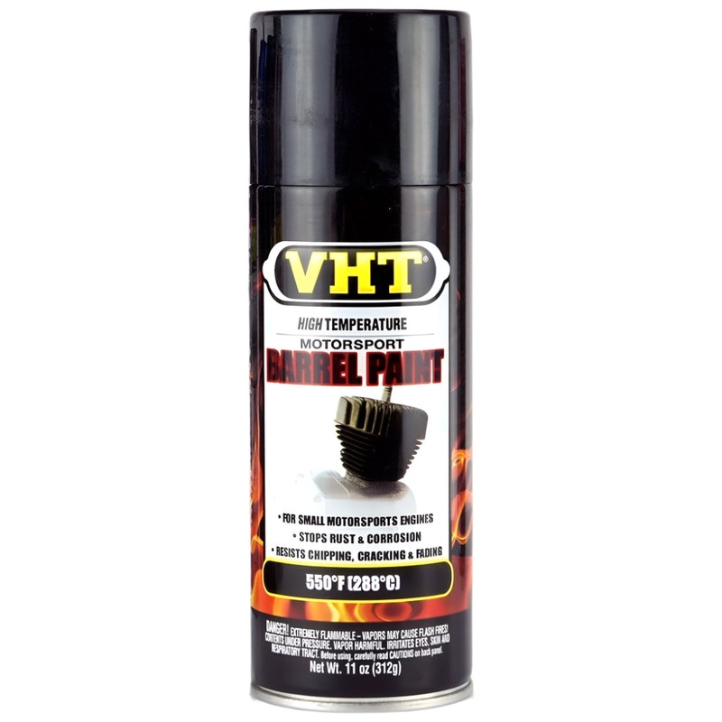 VHT Barrel Paint Aerosol (2 COLOURS) Gloss Black
