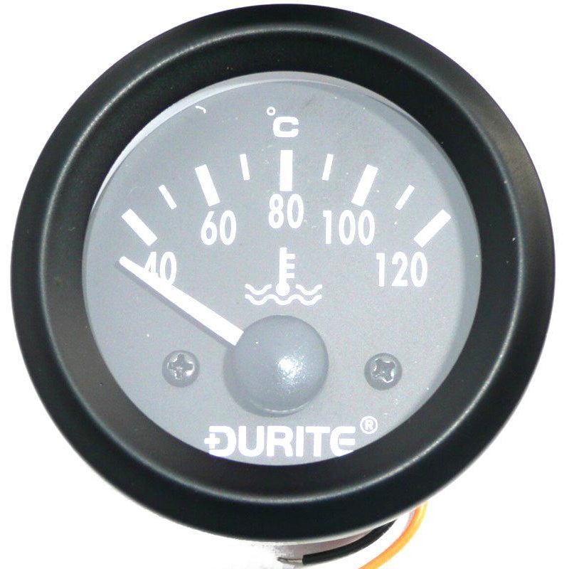 Water Temperature Gauge 57mm Black