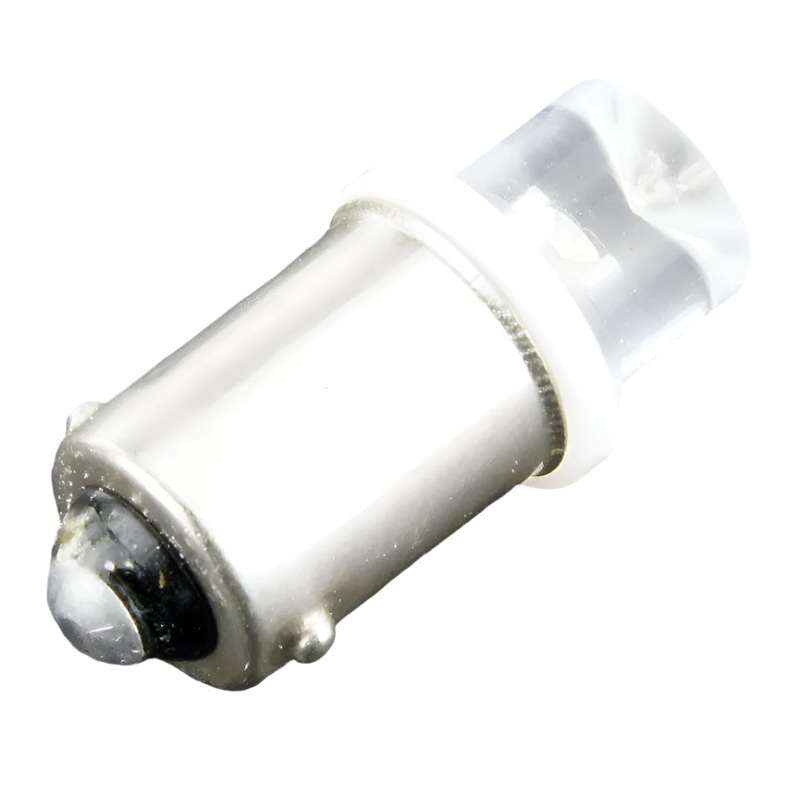 White 9mm Cap LED Bulb 12V
