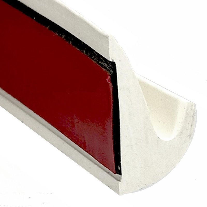 WHITE Rubber Self-adhesive Gutter Trim