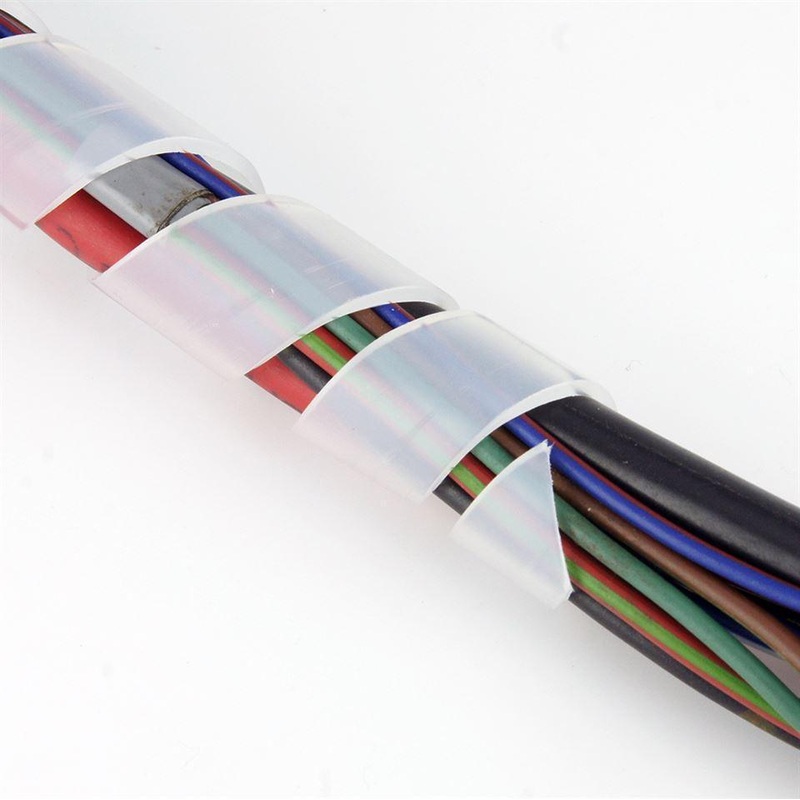 White Spirap Cable Binding Large For 18 -40mm Per Metre