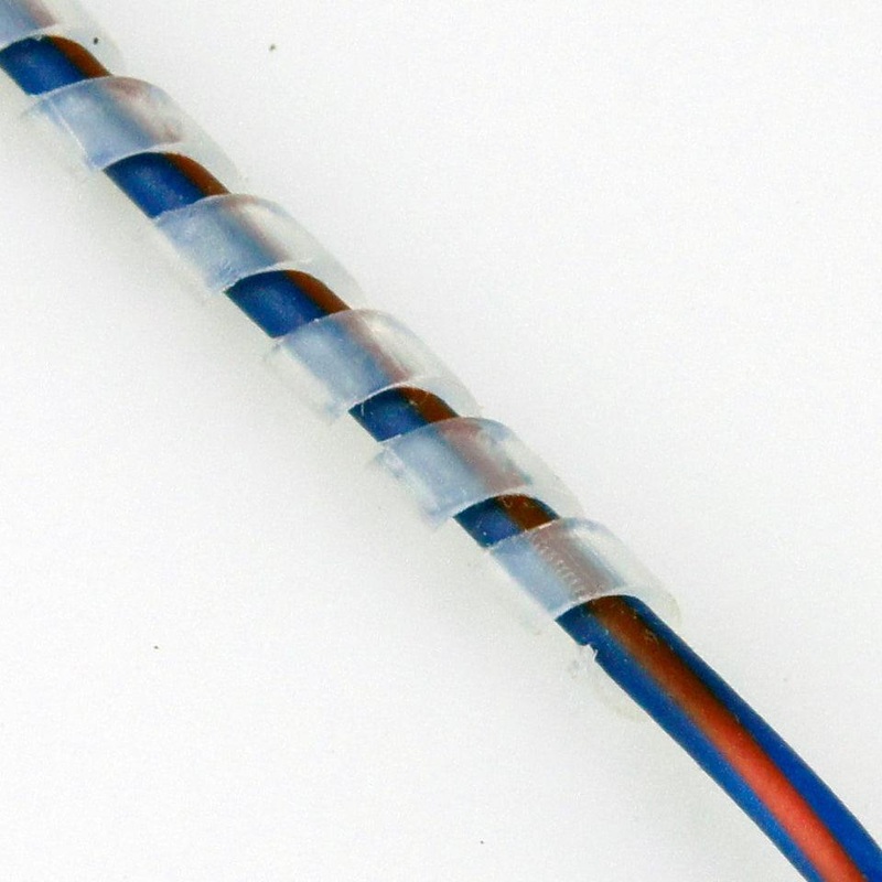 White Spirap Cable Binding Small For 1.5-7mm Per Metre