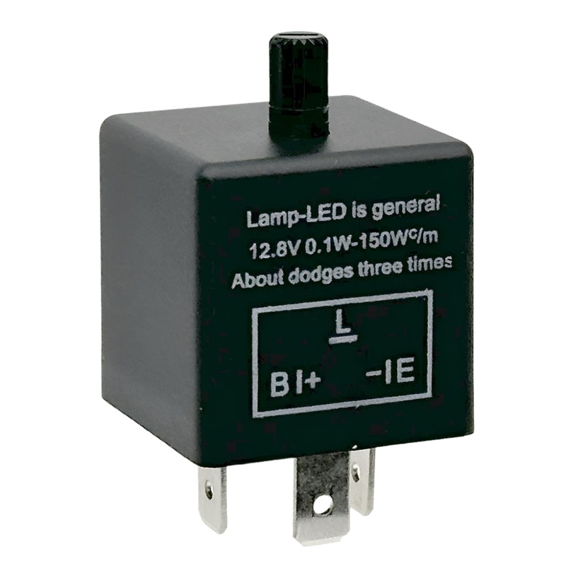 3 Pin Adjustable Flash Rate Flasher Indicator LED Relay