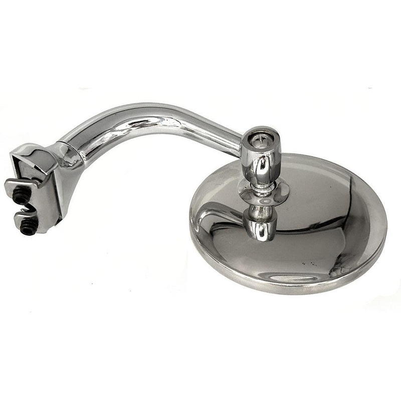 75mm Round Clip-On Overtaking Mirror With 90 Mount