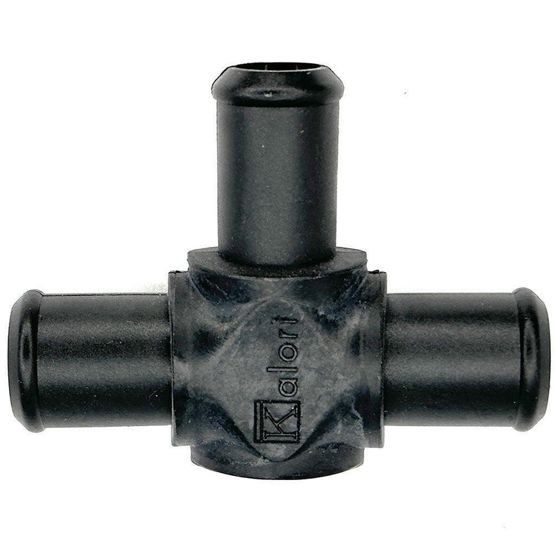 Black Nylon Reducer Tee 16mm - 16mm to 14mm