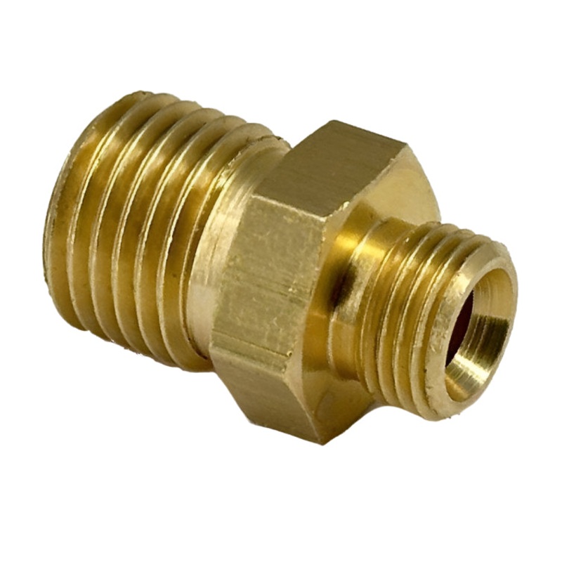 Brass Adapter 1/8 BSPP Male to 1/4 BSPP Male