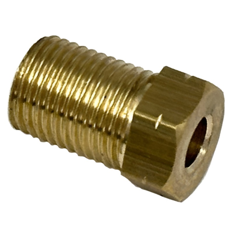 Brass M10 x 1 Single Short Male Brake Union