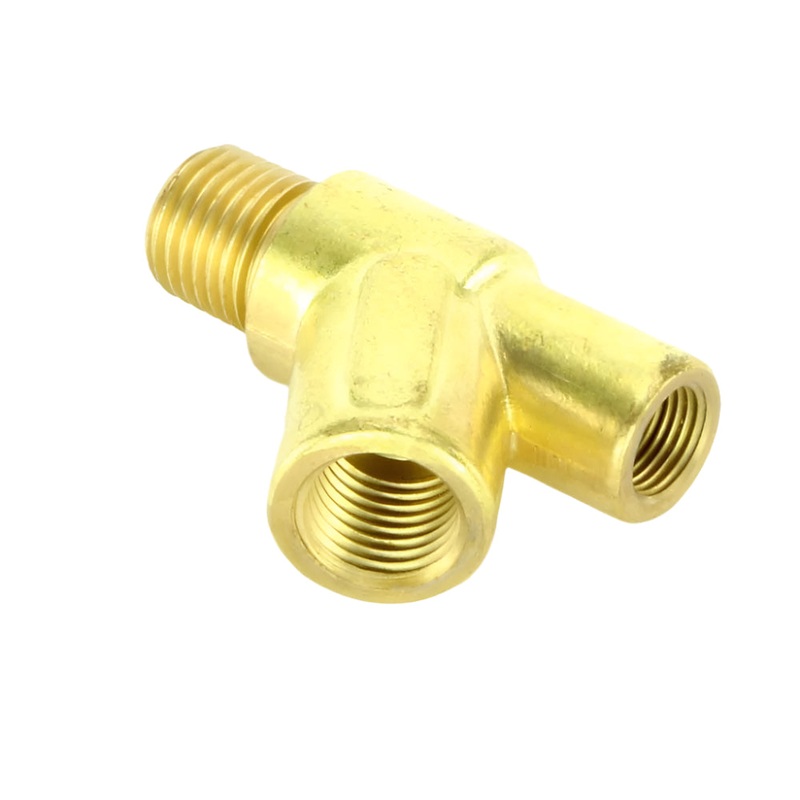 Brass Y Adapter 1/4-1/4-1/8