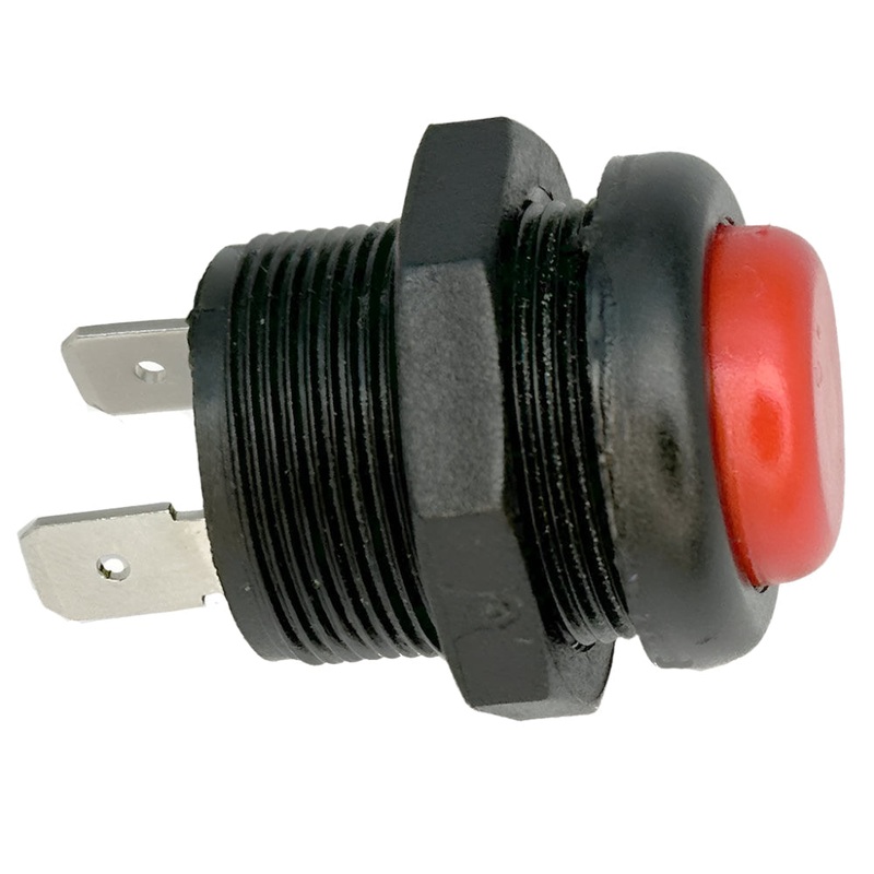 IVA OK Push Button Red & Black