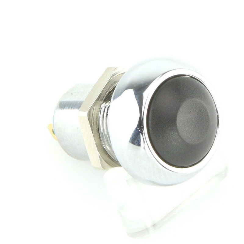Latching and Momentary Push Button Switch Chrome Latching
