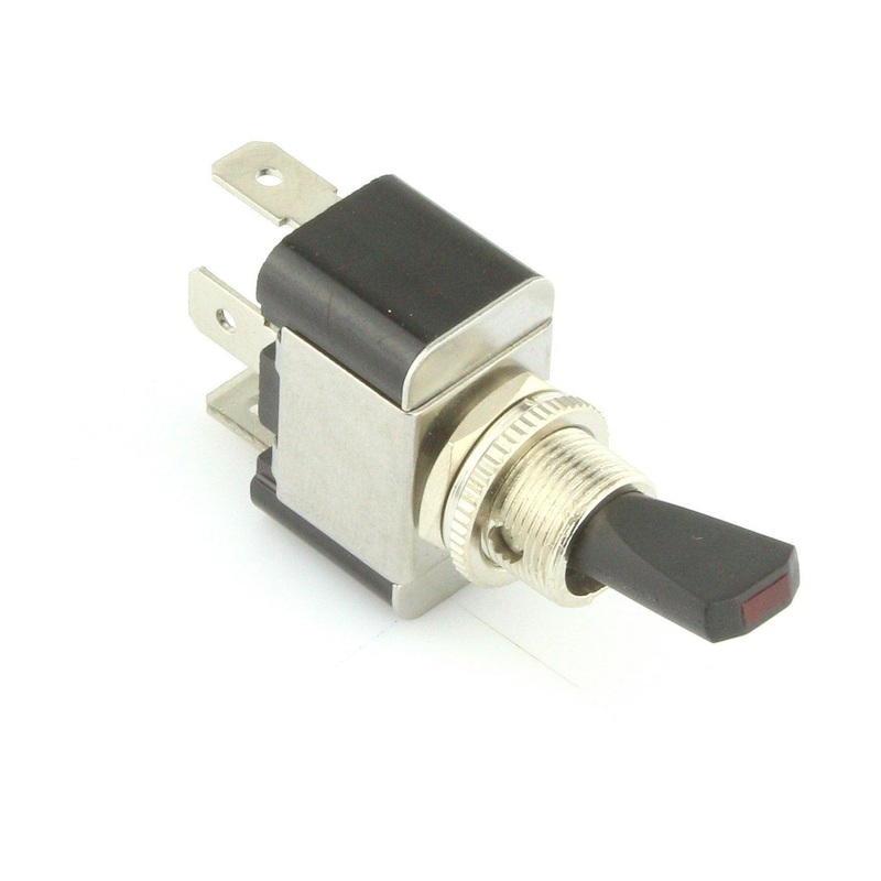LED Illuminated Paddle Toggle Switch - 3 Colours Red