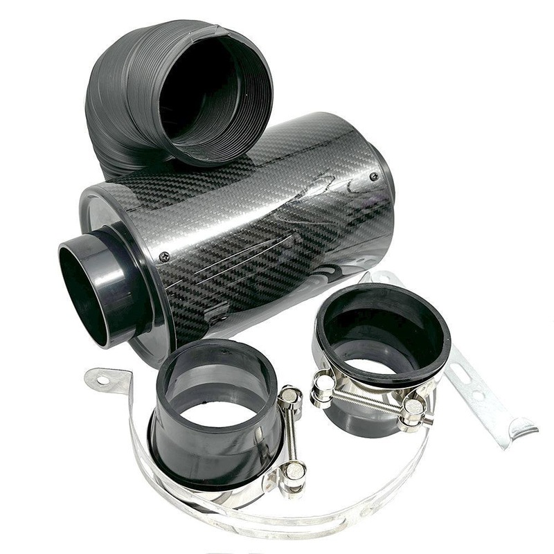 Remote Carbon Fibre Canister Air Filter 200mm Long