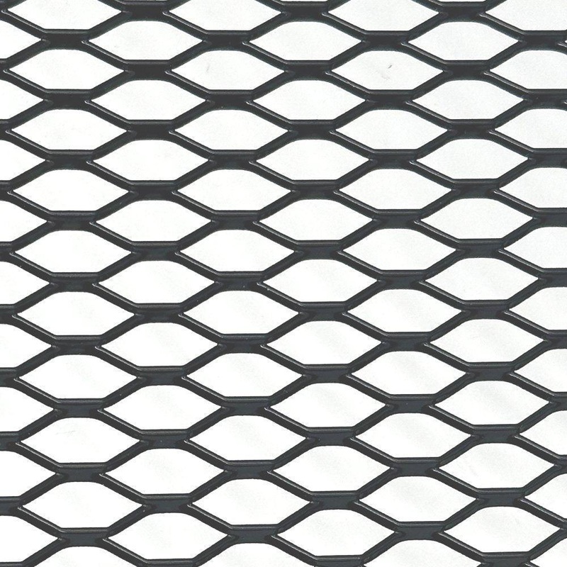 Satin Black Anodised Honeycomb Expanded Aluminium Mesh 1000 x 250mm