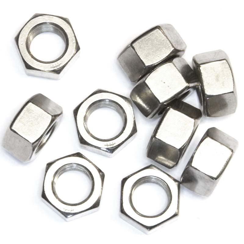 Stainless Plain Nuts Metric Pack Of 10 - Various Sizes M3