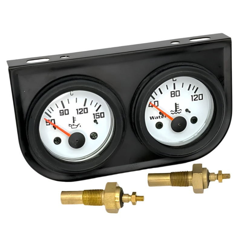 White Faced DUO 58mm Gauge Set