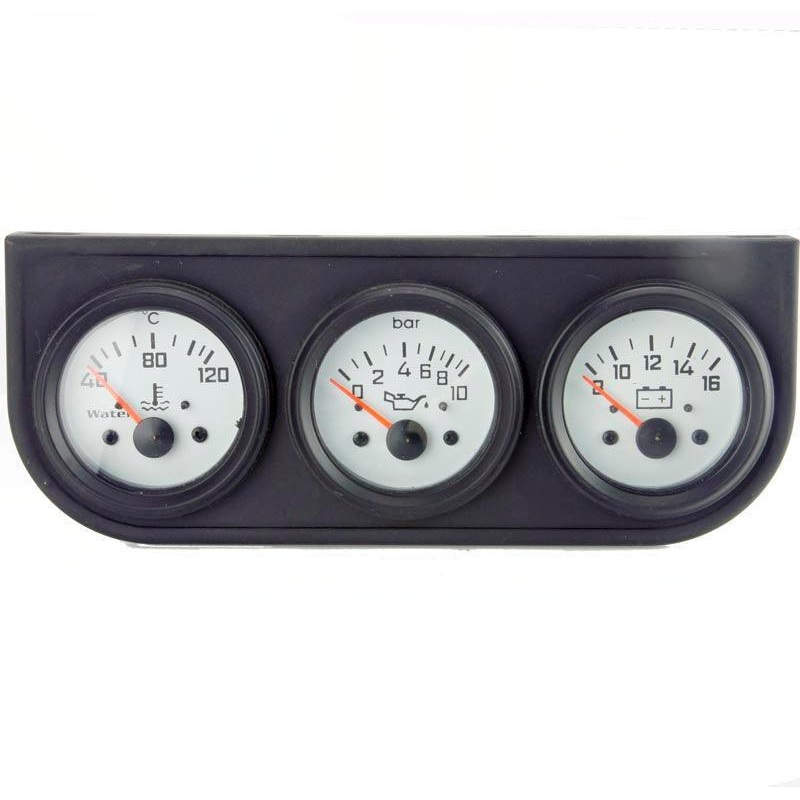 White Faced TRIO 58mm Gauge Set