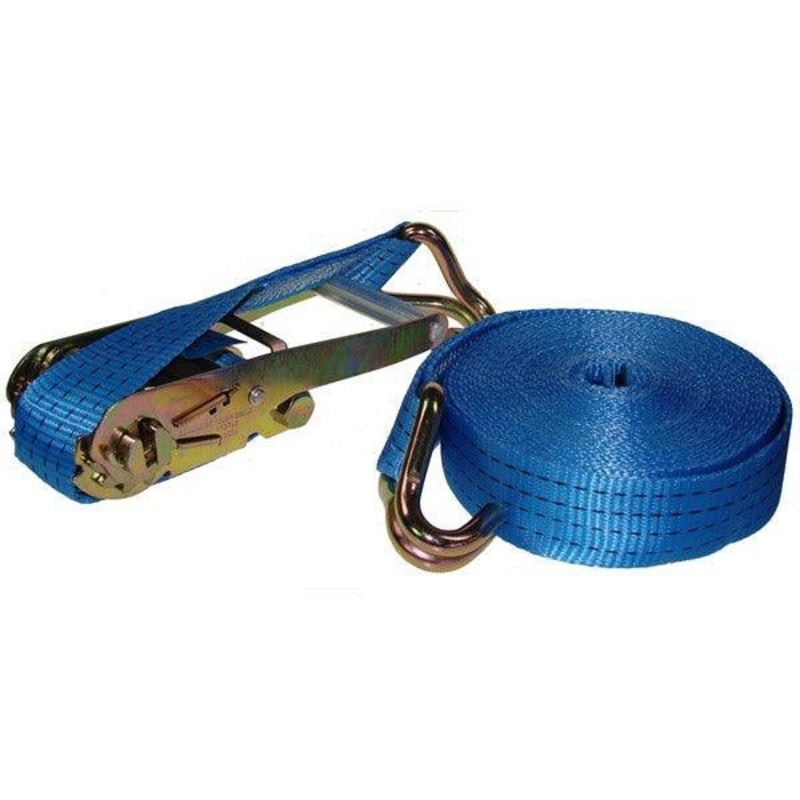 10m x 50mm Heavy-Duty Ratchet Tie Down Strap with Hooks