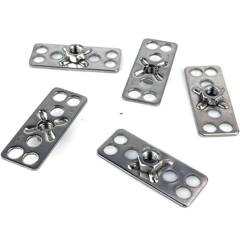 Bond In Nut Plate Fixing Pack of 5 - M4 , M5 or M6 M4