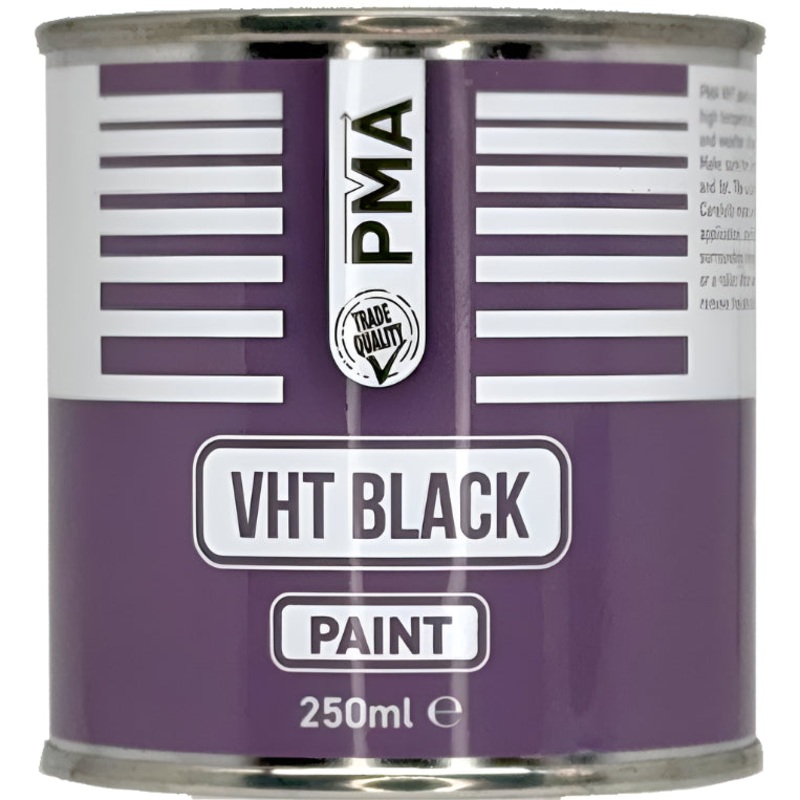 Brush on Very High Temperature Exhaust Paint (2 Colours) Black