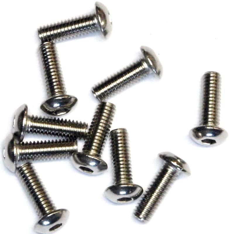 Button Heads Pack Of 10 - Various Sizes M4 12mm