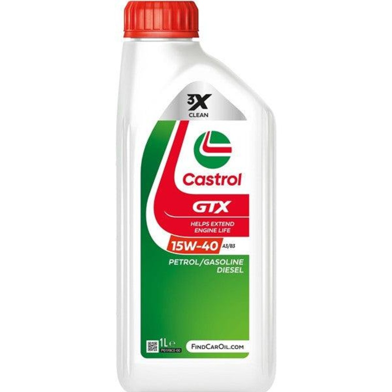 CASTROL GTX 15W-40 A3/B3 Engine Oil 1L