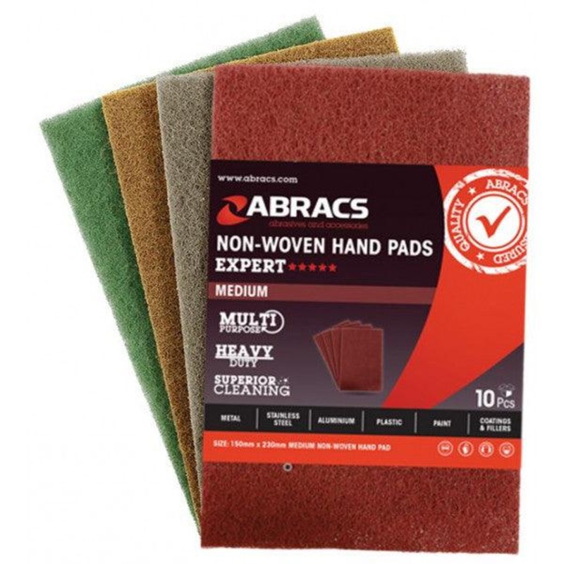 Hand Pads 150 x 230mm - Medium, Coarse, General Purpose, Fine General Purpose
