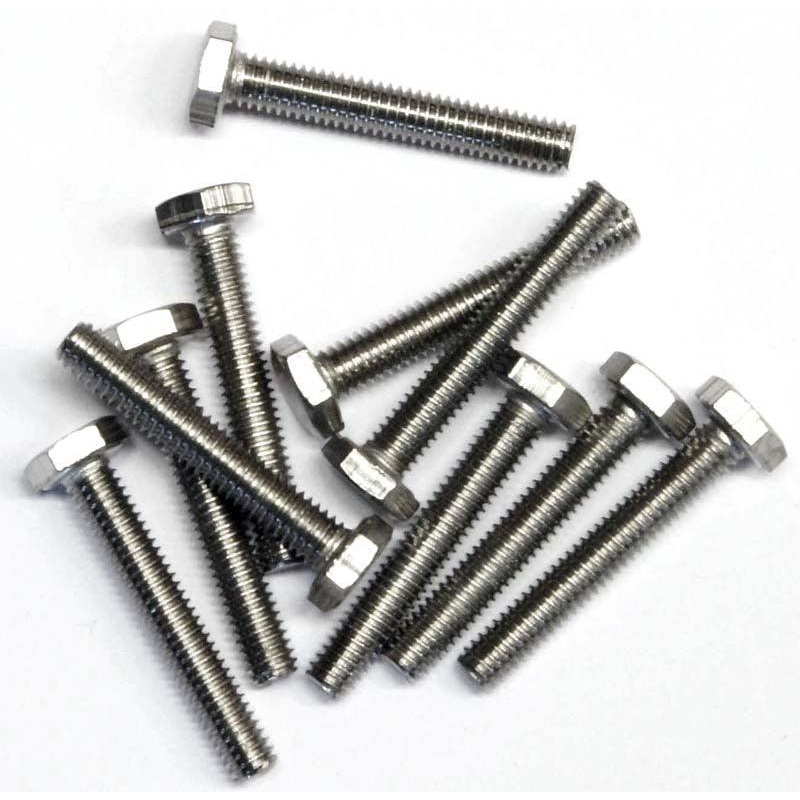 Hex Head Bolt and Screw Pack of 10 - Various Sizes M4 25mm